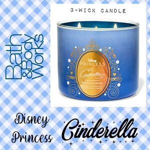 BBW Disney Princess Cinderella 3-Wick Candle